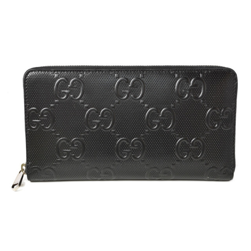 Gucci Wallet Interlocking Mini Wallet Leather Bla… - image 1